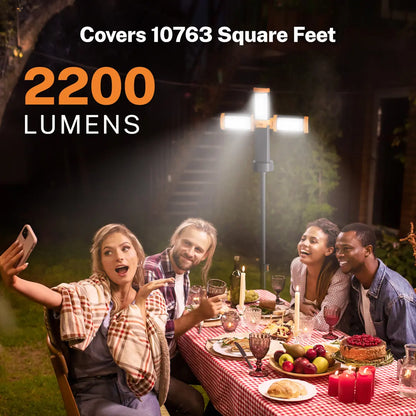 Rechargeable Camping Light with Tripod & 2200LM Brightness