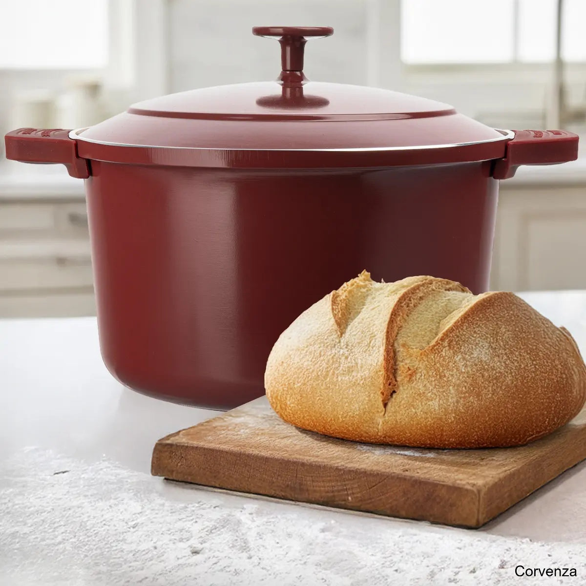 5QT Ceramic Dutch Oven Pot for Bread Baking & Cooking