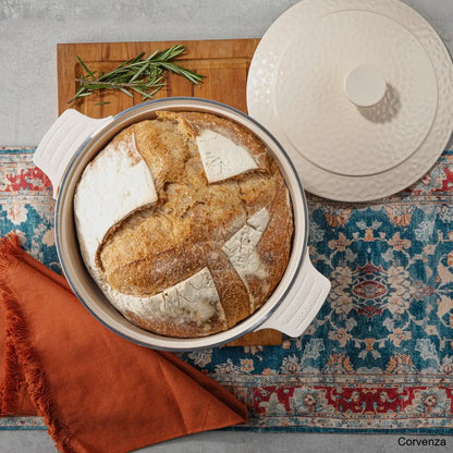 5QT Ceramic Dutch Oven Pot for Bread Baking & Cooking