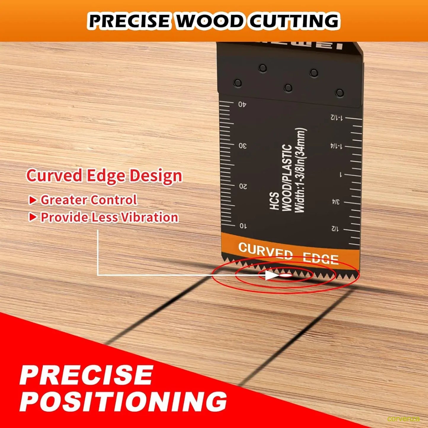 152 Titanium Alloy Woodworking Reciprocating Saw Blade with Sandpaper