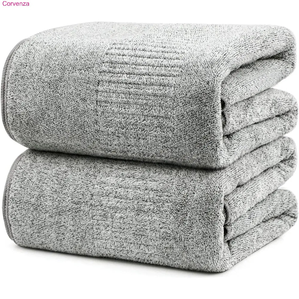Large Super Absorbent Bath Towels – Quick Dry & Soft, 2 or 4 Pack