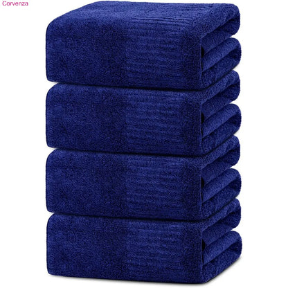 Large Super Absorbent Bath Towels – Quick Dry & Soft, 2 or 4 Pack