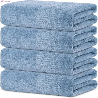 Large Super Absorbent Bath Towels – Quick Dry & Soft, 2 or 4 Pack