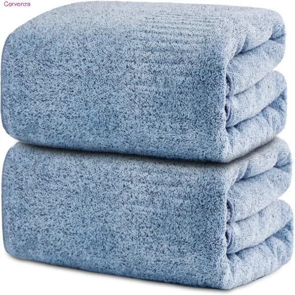 Large Super Absorbent Bath Towels – Quick Dry & Soft, 2 or 4 Pack