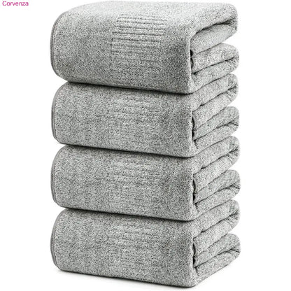 Large Super Absorbent Bath Towels – Quick Dry & Soft, 2 or 4 Pack