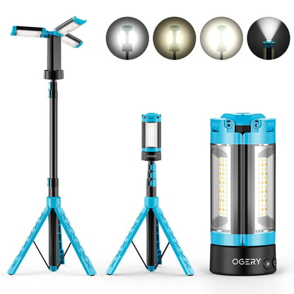 Rechargeable Camping Light with Tripod & 2200LM Brightness