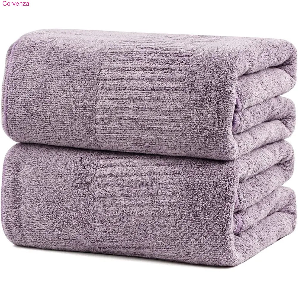 Large Super Absorbent Bath Towels – Quick Dry & Soft, 2 or 4 Pack