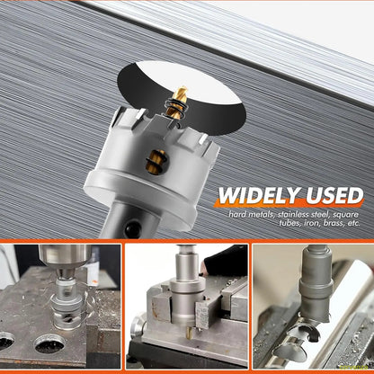 Carbide Hole Saw Kit for Metal TCT 5/8"-2-1/4" Inch Hole Cutter Set